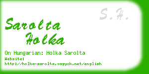 sarolta holka business card